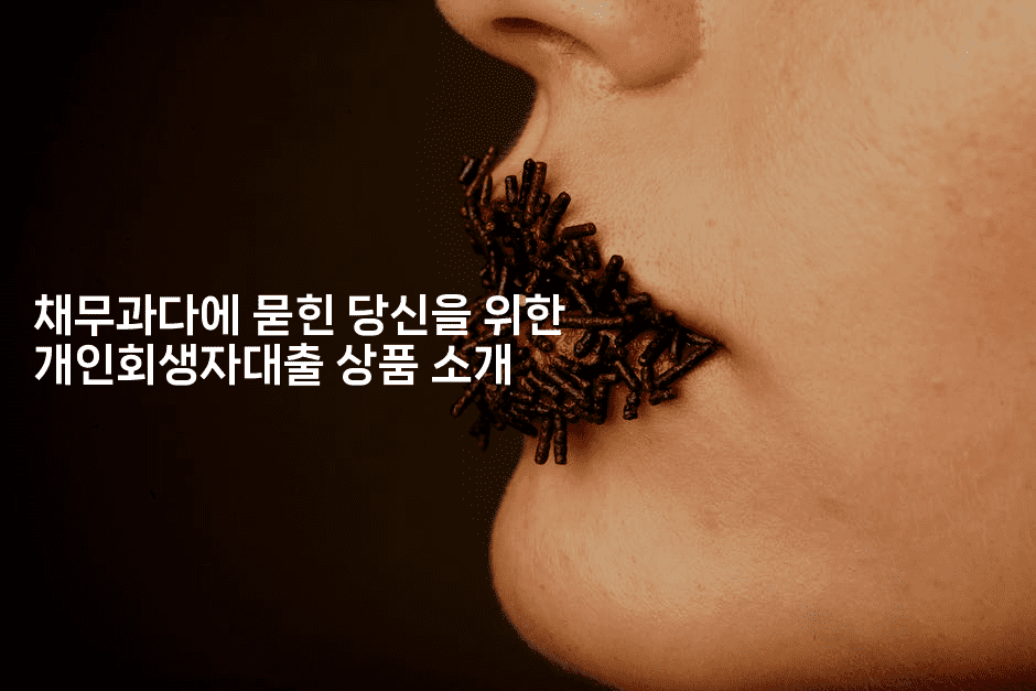 채무과다에 묻힌 당신을 위한 개인회생자대출 상품 소개-머니잼