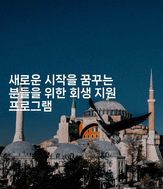 새로운 시작을 꿈꾸는 분들을 위한 회생 지원 프로그램